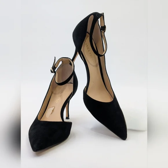 Ivanka Trump Britta D'Orsay Leather Black Women's Suede 3" Heel Size 8.5M /1W-9A - Picture 8 of 17
